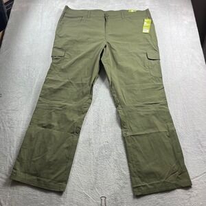 Boy Scouts of America Ladies Uniform Cargo Pants Green Size 22W NWT Roll Tab Leg